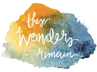 Little Wonders ai handlettering typography vector watercolor