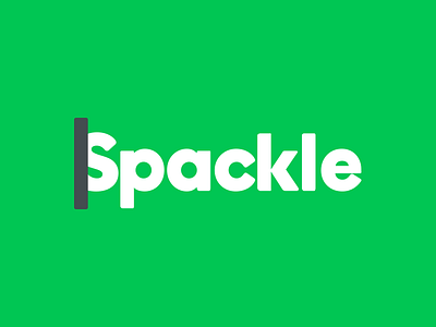 Spackle Branding branding bubbly color friendly green simple type