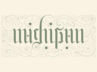 Michigan Ambigram ambigram michigan