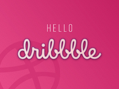 Hello Dribbble! ball debut dribbble greetings hello nice welcome