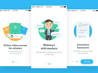 App Tutorial app illustration onboarding sketch tutorial ui