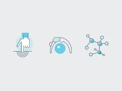 Kinetic Osteo Health Illustrations health icons illustrations kinetic line medical osteo osteopath symbols treatment