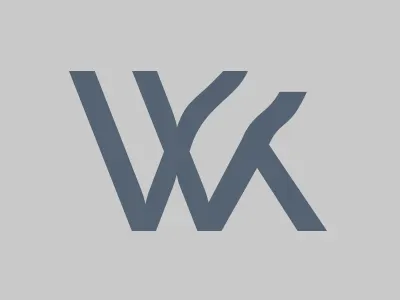 \\ WK \ distortion icon letterplay shape warp wavy whoa wk