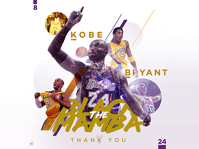 Thanks, Kobe black mamba design graphic design kobe bryant nba typography