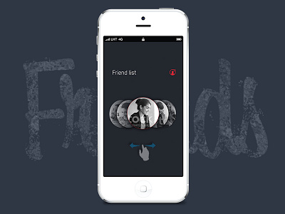 Friends list screen app