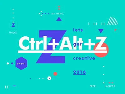 Ctrl+Alt+Z color creative design freelance layout symbol texture type typography