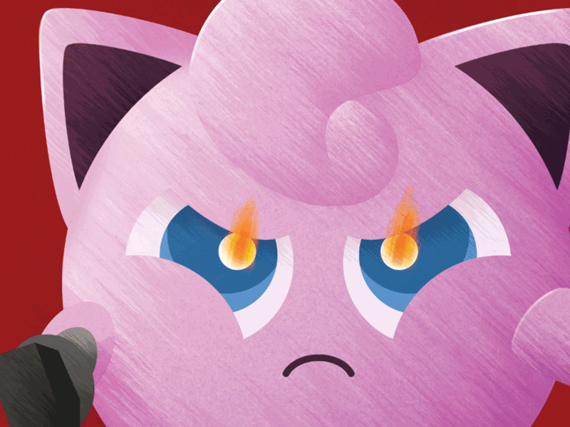 Pokemon 7 Deadly Sins - Wrath 7 deadly sins design drawing dry brush gif graphic design illustration nintendo pokemon process sin texture