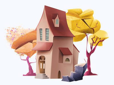 Nature art artwork background conceptart digitalart game illustration landscape nature prop