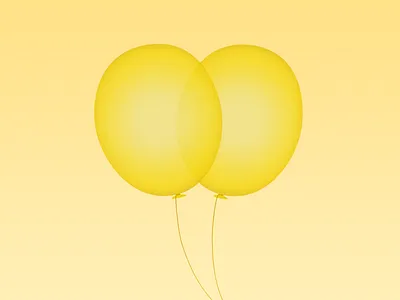 Balloons balloons gradient party yellow