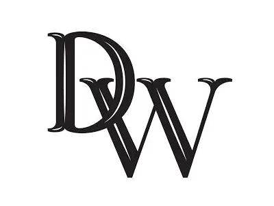DW logo monogram typography