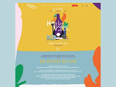 Festival Hors les Vignes agency app branding culture ios logo sketch svg ui ux wine wireframe
