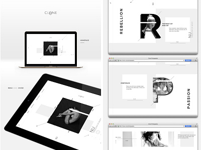 Clone concept creative modern ui ux website