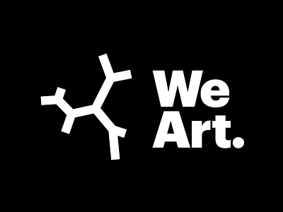 We Art. coral graphic logo