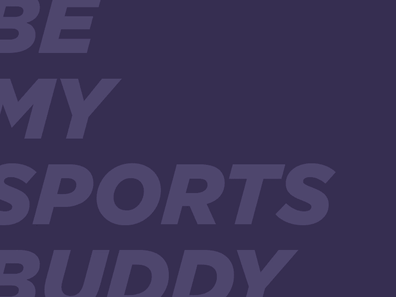 Sports Buddy Profile Card animation app buddy card concept gif profile purple sport ui ux