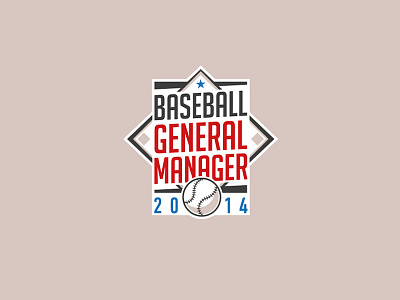 Baseball General Manager Logo ball baseball logo manager star