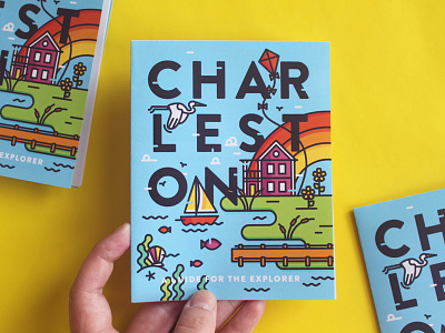 Charleston Travel Guide - Available for Sale! charleston house icon icon design illustration marsh porch rainbow ship travel wander wanderlust