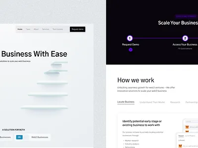 Scale landing page design graphic design landing page product design ui ux