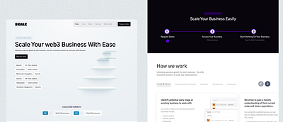 Scale landing page design graphic design landing page product design ui ux