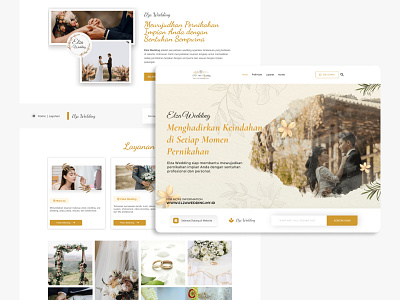 Elza Wedding - Wedding Organizer Website branding graphic design ui