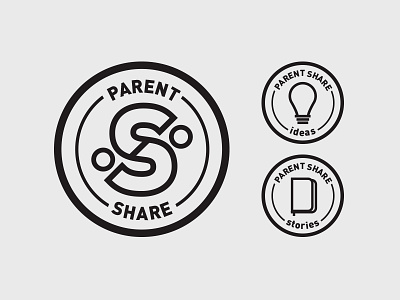 Parent Share mark exploration circle concept lines logo logomark mark parent share simple