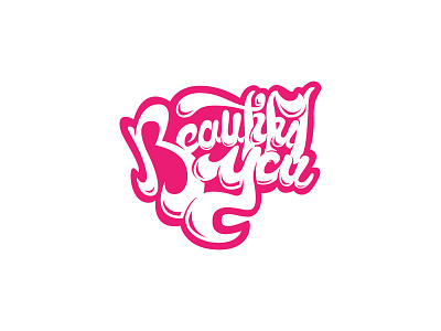 Beautiful You Custom Type apparel art color design illustration layout lettering typography vector