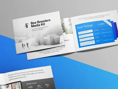 Media Kit brochure brochure design editorial kit media mockup presentation print