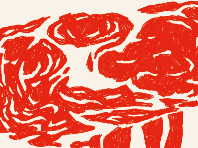 Red Cloud blood cloud drawing hand drawn handmade red sketch texture