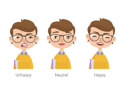 The Many Faces of Jean character design glasses illustration versions women