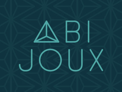 ABIJOUX branding craft handmade jewelry logo natural necklaces rings stones