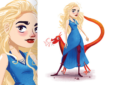 Khaleesi 10 days of thrones character design daenerys targaryen game of thrones got hbo khaleesi lannister