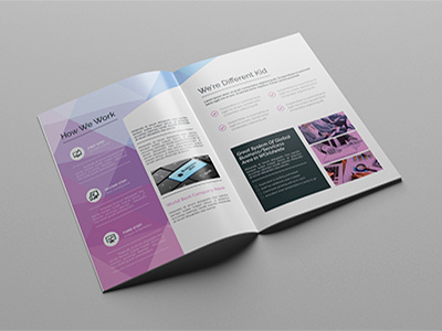 A4 Abstract Brochure-16pages a4 brochure company profile company profile brochure corporate designer elegant graphic river modern new short professional template