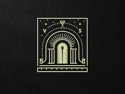 Vogel & Stone brand design embroider fashion gold illustration logo mark suit tailor texture