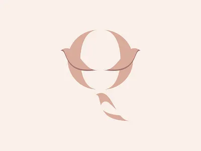 Q 36daysoftype design flat graphicdesign illustration letters minimal q