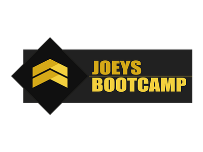 Actual Joeys Bootcamp Logo army army style black bootcamp emblem excercise fitness health military rough running sports