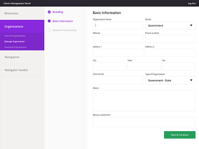 Site Management Portal admin form manage menu portal stepper submenu