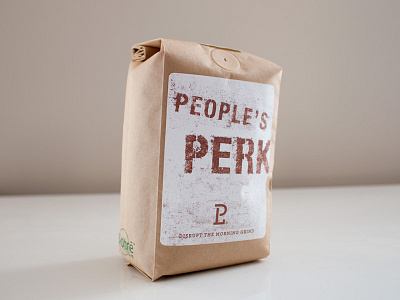 People's Perk archer coffee helvetica condensed peoples liberty