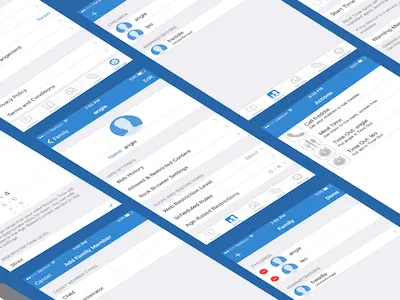 Family Protector Wireframes