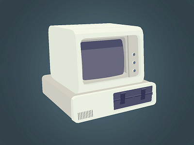 Personal Computer 3d computer game maya retro simple