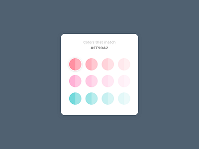 Day 60 Color Picker color colour colourful dailyui minimal palette picker pink