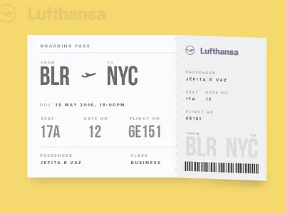 Boarding Pass 24 boarding boardingpass dailyui pass ticket ticketdesign