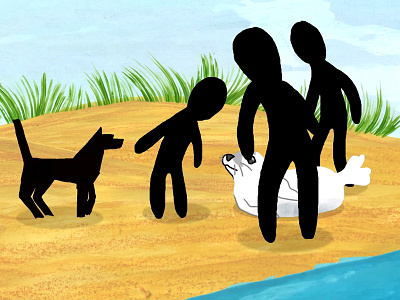 Zeehondencrèche Pieterburen animal life animals animation charity illustration painting