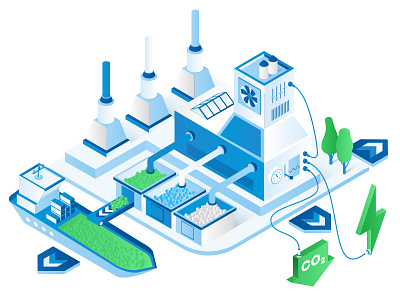 Factory factory infographic isometric vector