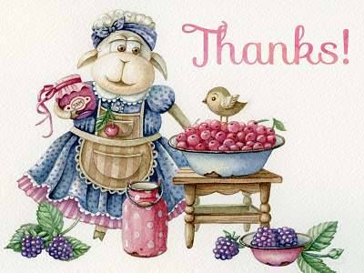 Debute book illustration character illustration watercolor