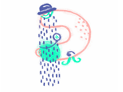 P / 36daysoftype 36days p 36daysoftype character illustration p type typography