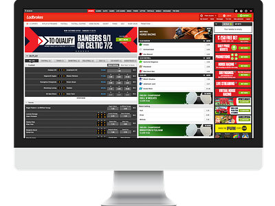 Ladbrokes Desktop Re Design betting graphic design re design ux ux design