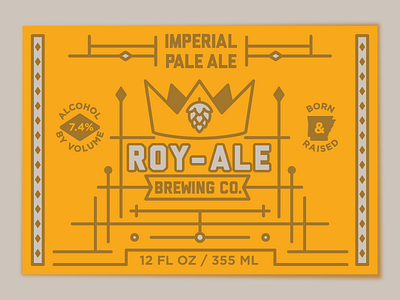 ROY-ALE Label arkansas beer craft