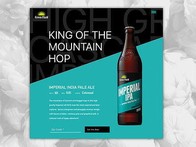 Green Flash Landing Page beer