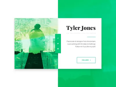 Daily UI #006 dailyui profile ui user userprofile