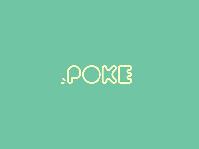 Poke icon logo logotype poke vector wordmark