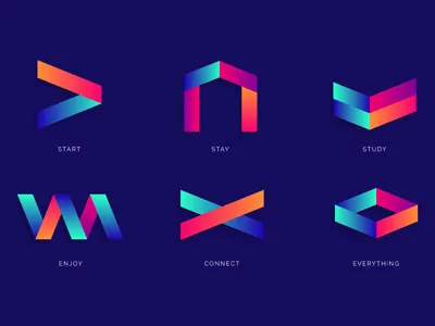 Icons branding colours erasmus icons lisboa